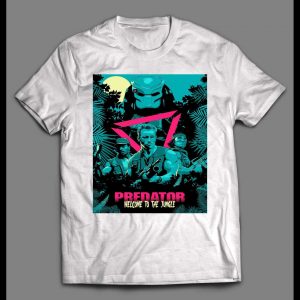 ALIEN MOVIE PREDATOR POSTER WELCOME TO THE JUNGLE SHIRT