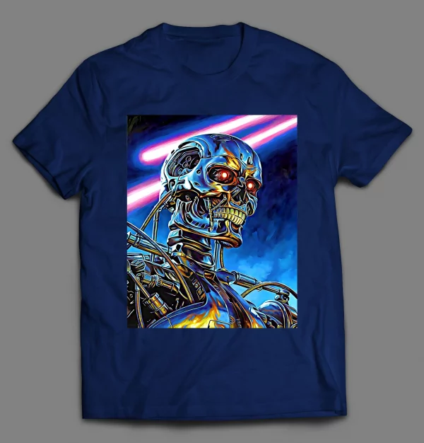 T800 FUTURISTIC KILLER ROBOT RETRO STYLE SHIRT