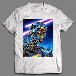 T800 FUTURISTIC KILLER ROBOT RETRO STYLE SHIRT