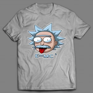 EINSTEIN RICK E=MC2 CARTOON SHIRT