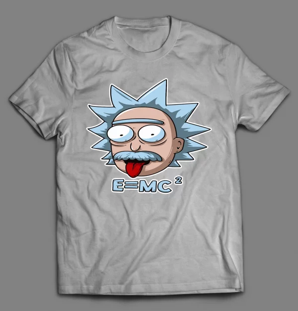 EINSTEIN RICK E=MC2 CARTOON SHIRT