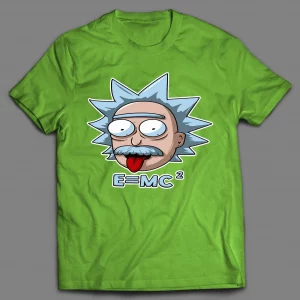 EINSTEIN RICK E=MC2 CARTOON SHIRT