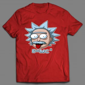 EINSTEIN RICK E=MC2 CARTOON SHIRT