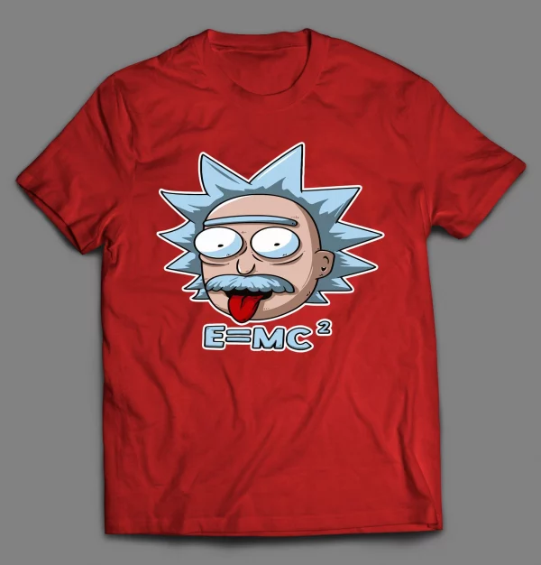 EINSTEIN RICK E=MC2 CARTOON SHIRT