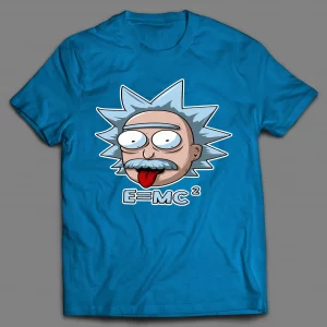 EINSTEIN RICK E=MC2 CARTOON SHIRT