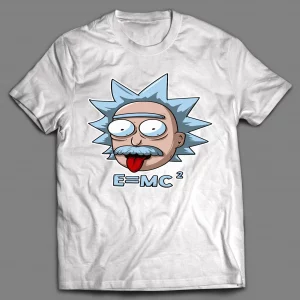 EINSTEIN RICK E=MC2 CARTOON SHIRT