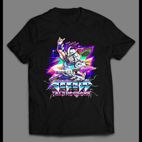 SHREDD LIVE AT THE TECHNODROME CARTOON ROCK PARODY SHIRT