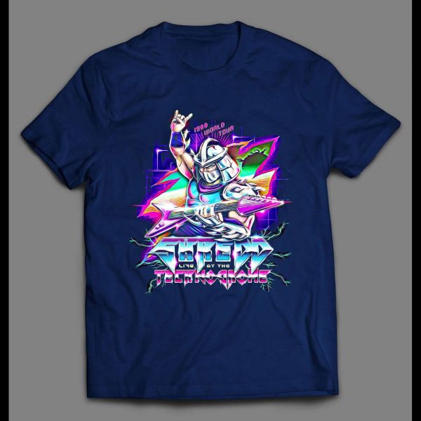 SHREDD LIVE AT THE TECHNODROME CARTOON ROCK PARODY SHIRT
