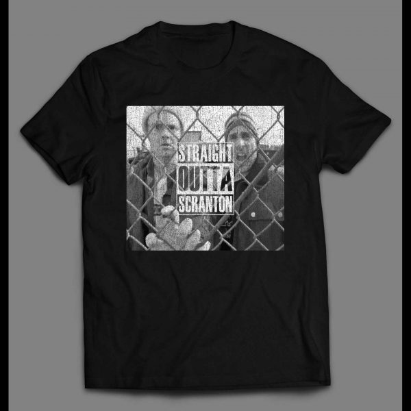 THE OFFICE STRAIGHT OUTTA SCRANTON GANGSTERS PARODY SHIRT