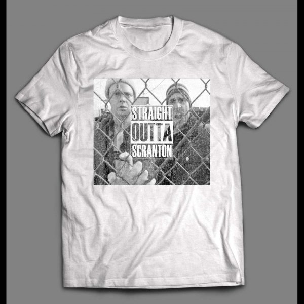 THE OFFICE STRAIGHT OUTTA SCRANTON GANGSTERS PARODY SHIRT