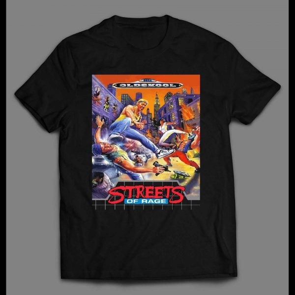 VIDEO GAME STREETS OF RAGE CLASSIC CUSTOM BOX ART HIGH QUALITY SHIRT