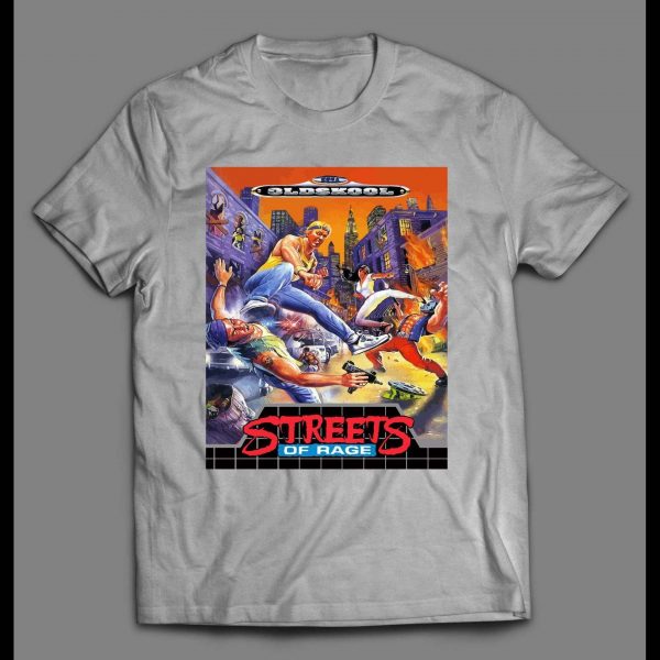 VIDEO GAME STREETS OF RAGE CLASSIC CUSTOM BOX ART HIGH QUALITY SHIRT