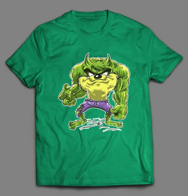 TAZ SMASH CARTOON MASHUP SHIRT