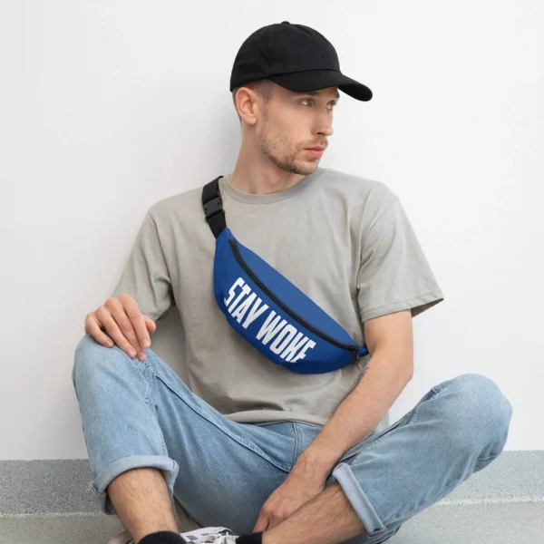 STAY WOKE BLUE FANNY PACK