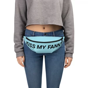 KISS MY FANNY BLUE FANNY PACK