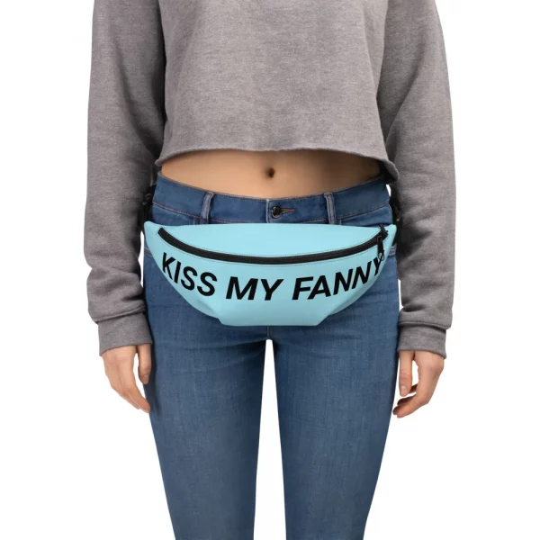 KISS MY FANNY BLUE FANNY PACK