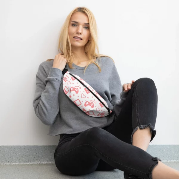 GAMER THEMED PRINT FANNY PACK