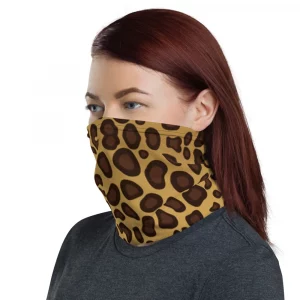 LEOPARD PRINT NECK GAITER