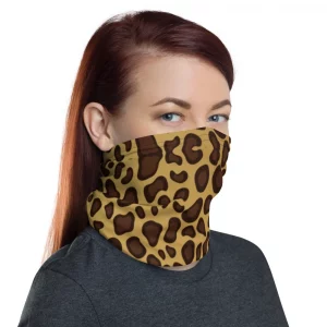 LEOPARD PRINT NECK GAITER