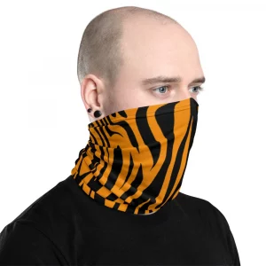 TIGER STRIPES PRINT NECK GAITER FACE MASK