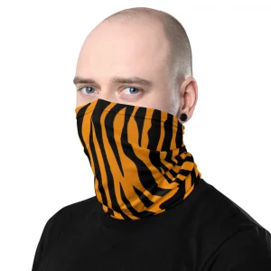 TIGER STRIPES PRINT NECK GAITER FACE MASK