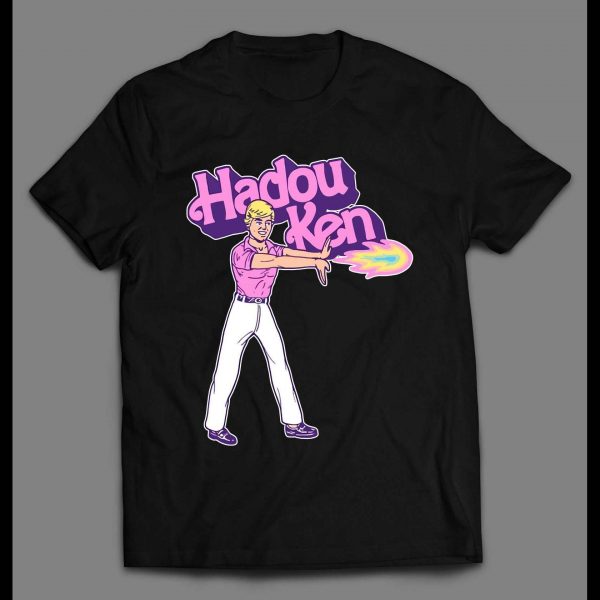 KEN DOLL HADOU KEN VIDEO GAME PARODY SHIRT