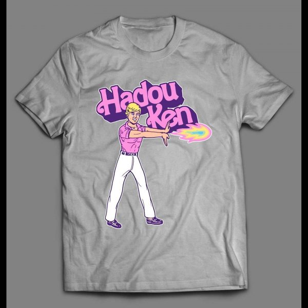 KEN DOLL HADOU KEN VIDEO GAME PARODY SHIRT