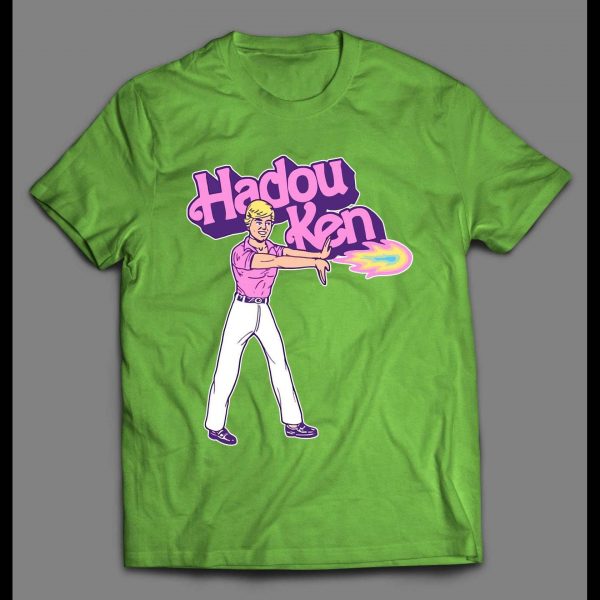 KEN DOLL HADOU KEN VIDEO GAME PARODY SHIRT