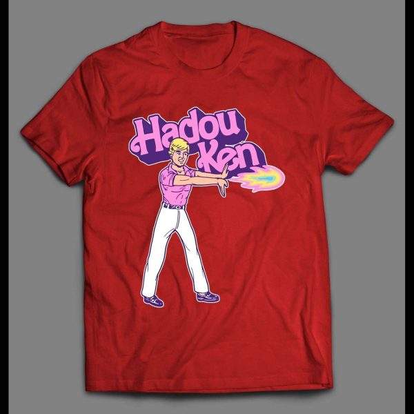 KEN DOLL HADOU KEN VIDEO GAME PARODY SHIRT