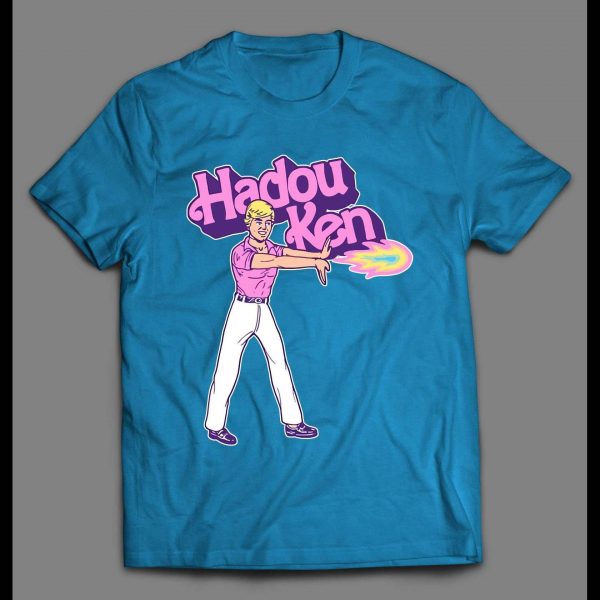 KEN DOLL HADOU KEN VIDEO GAME PARODY SHIRT KEN DOLL HADOU KEN VIDEO GAME PARODY SHIRT