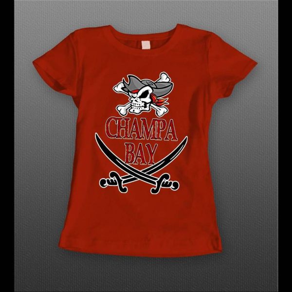 CHAMPA BAY TB FOOTBALL CHAMPIONSHIP QUALITY LADIES SHIRT