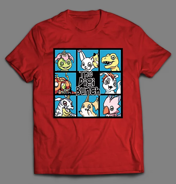 THE DIGI BUNCH ANIME PARODY SHIRT