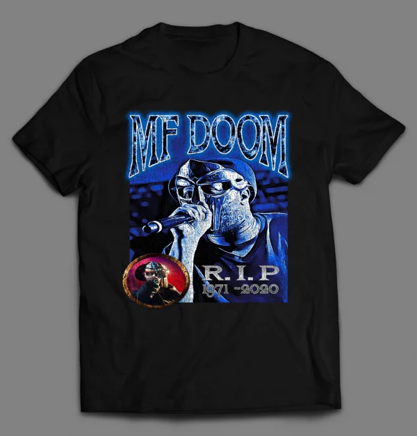 BOOTLEG RETRO STYLE MF DOOM THE RAPPER HIP HOP SHIRT