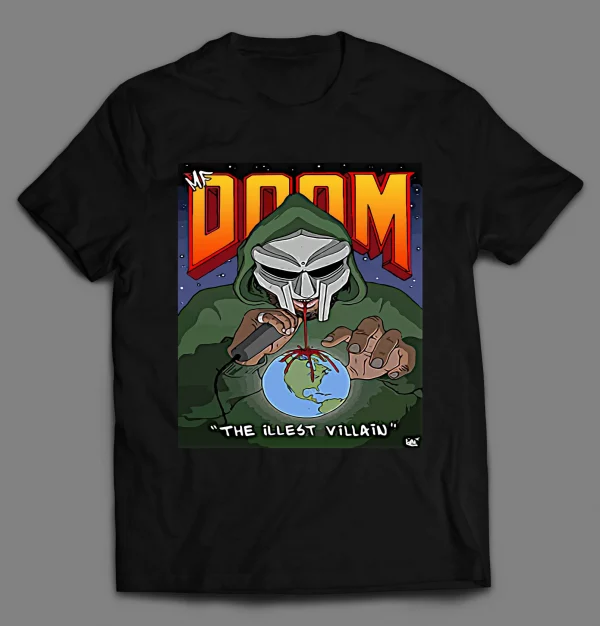 MF DOOM THE ILLEST VILLAIN RAP STYLE HIP HOP SHIRT