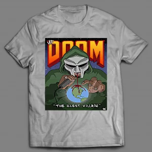 MF DOOM THE ILLEST VILLAIN RAP STYLE HIP HOP SHIRT