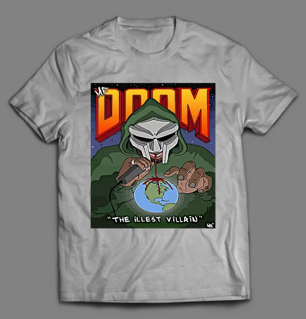 MF DOOM THE ILLEST VILLAIN RAP STYLE HIP HOP SHIRT