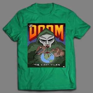 MF DOOM THE ILLEST VILLAIN RAP STYLE HIP HOP SHIRT