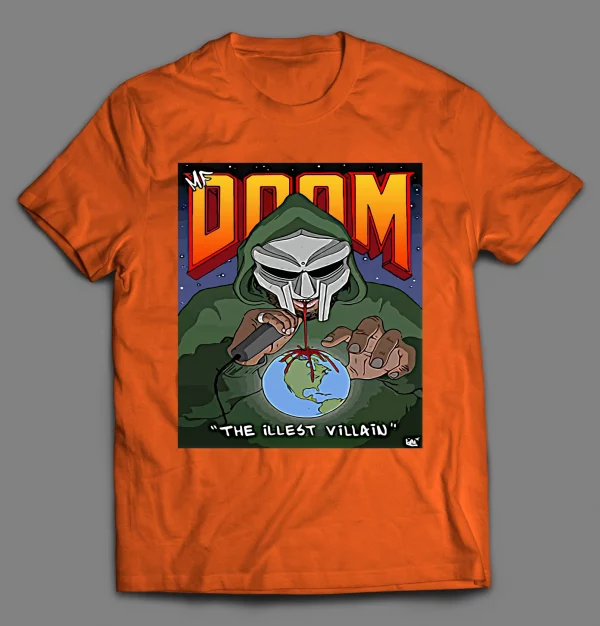 MF DOOM THE ILLEST VILLAIN RAP STYLE HIP HOP SHIRT