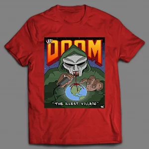 MF DOOM THE ILLEST VILLAIN RAP STYLE HIP HOP SHIRT
