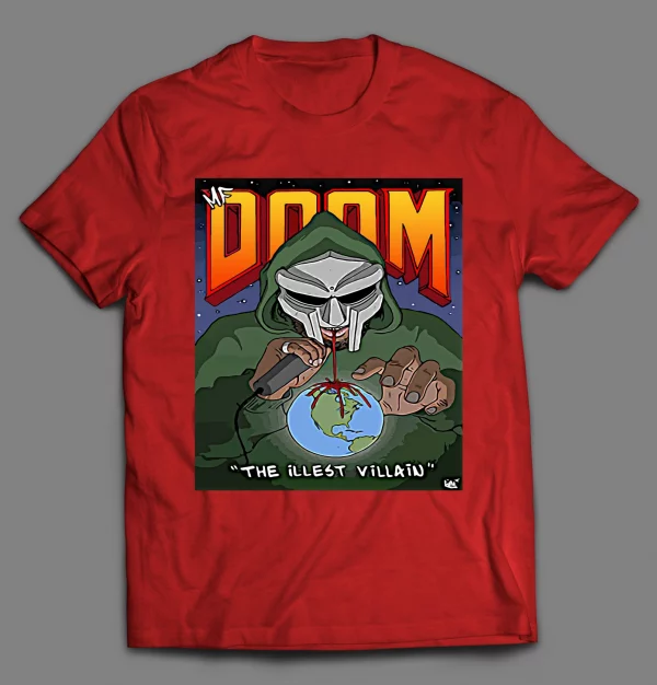 MF DOOM THE ILLEST VILLAIN RAP STYLE HIP HOP SHIRT