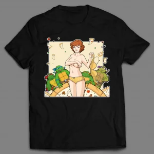 RAUNCHY SEXY NAKED APRIL INSPIRED CARTOON PARODY SHIRT