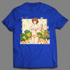 RAUNCHY SEXY NAKED APRIL INSPIRED CARTOON PARODY SHIRT