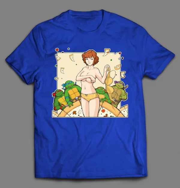 RAUNCHY SEXY NAKED APRIL INSPIRED CARTOON PARODY SHIRT