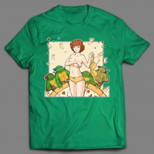 RAUNCHY SEXY NAKED APRIL INSPIRED CARTOON PARODY SHIRT