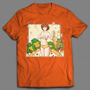 RAUNCHY SEXY NAKED APRIL INSPIRED CARTOON PARODY SHIRT