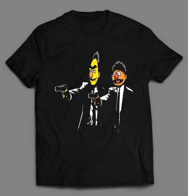 BERT AND ERNIE SESAME PULP MOVIE PARODY SHIRT