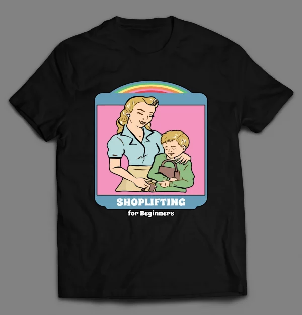 SHOPLIFTING FOR BEGINNERS CHILDREN'S SERIES PARODY SHIRT