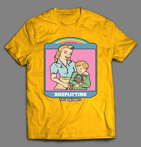SHOPLIFTING FOR BEGINNERS CHILDREN'S SERIES PARODY SHIRT