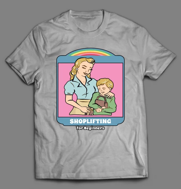 SHOPLIFTING FOR BEGINNERS CHILDREN'S SERIES PARODY SHIRT