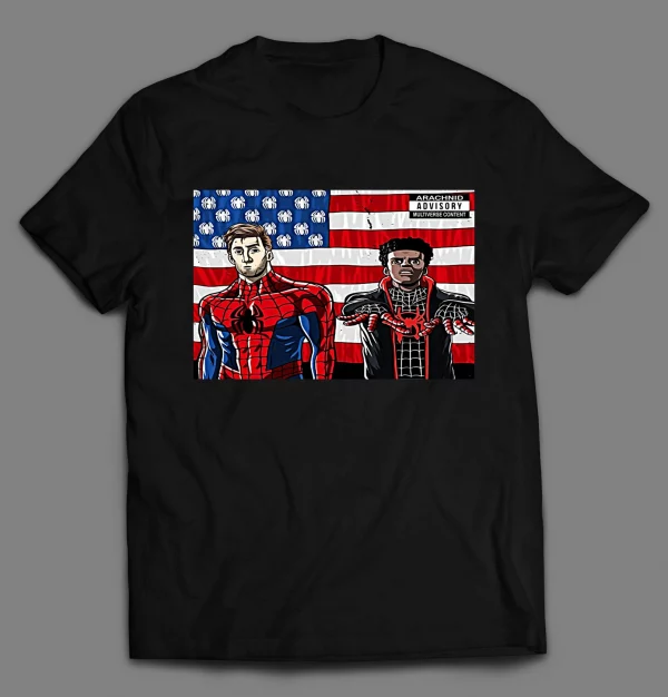 PETER X MILES SPIDER VERSE HIP HOP PARODY SHIRT